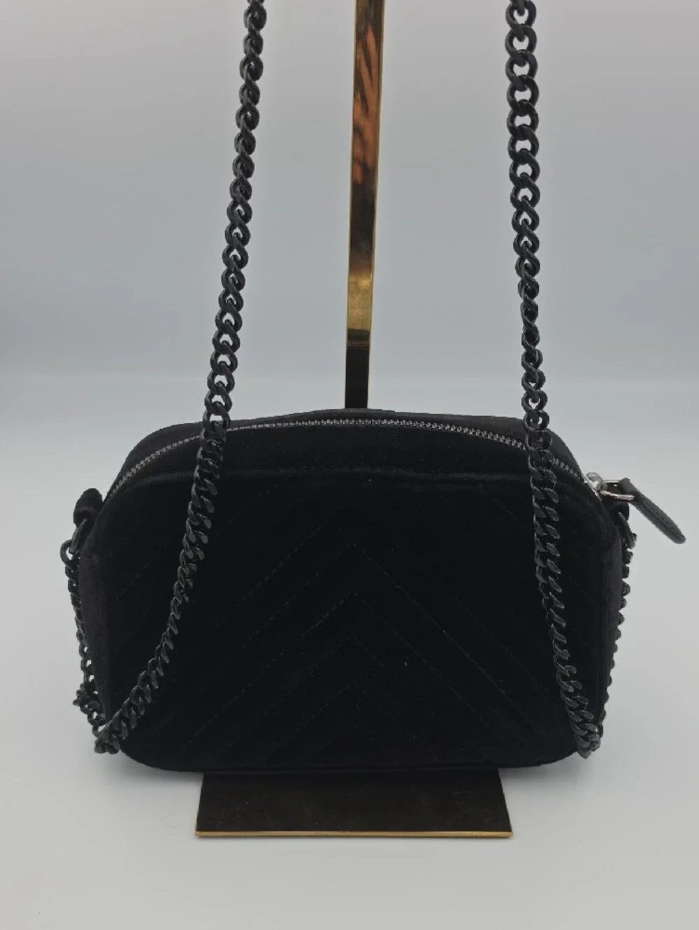 Stella McCartney Black Crossbody Bag with Star Detail